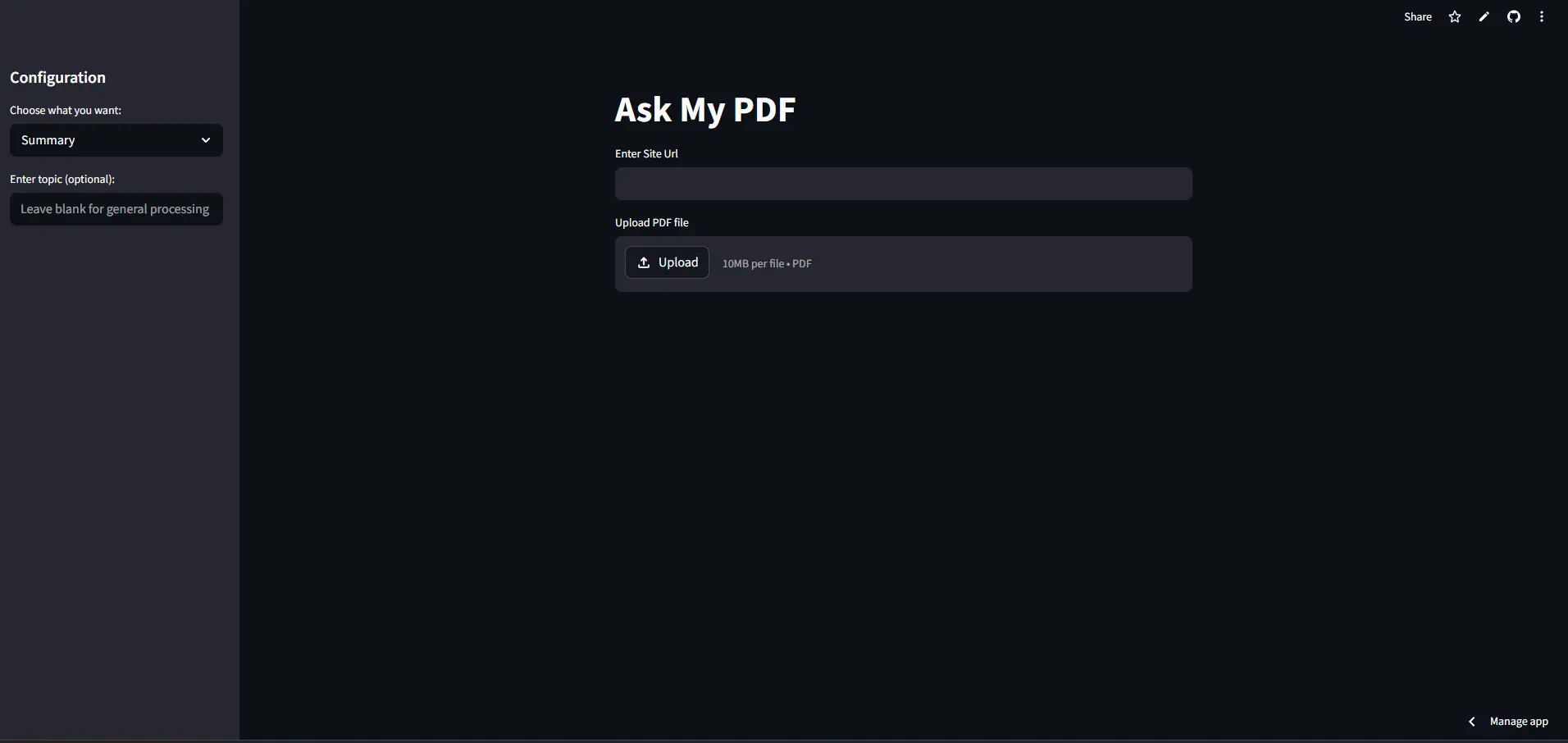 PDF Summarizer preview